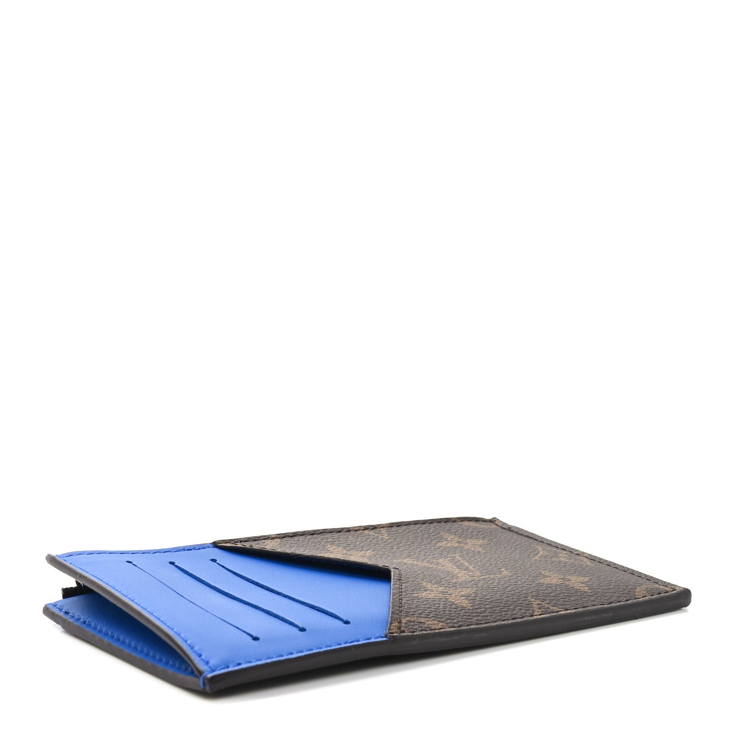 Louis Vuitton Monogram Calfskin Coin Card Holder Indigo Blue 4 of 7