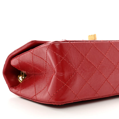 Chanel Aged Calfskin Quilted 2.55 Reissue Mini Flap Red 8 of 9