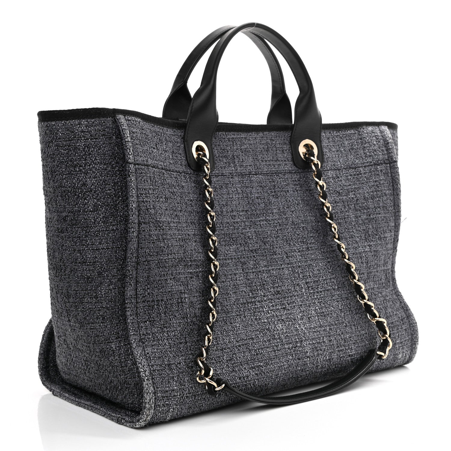 Chanel Lurex Boucle Medium Deauville Tote Black 5 of 17