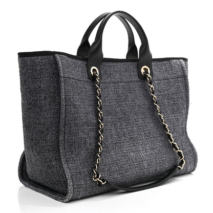 Chanel Lurex Boucle Medium Deauville Tote Black 5 of 17