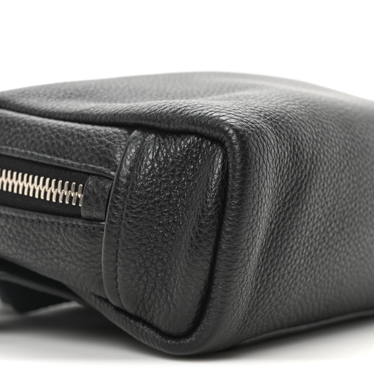 Prada Vitello Daino Charm Shoulder Bag Black 8 of 9