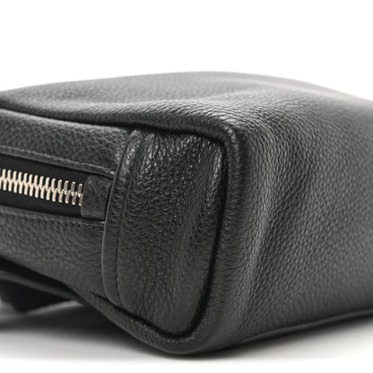 Prada Vitello Daino Charm Shoulder Bag Black 8 of 9
