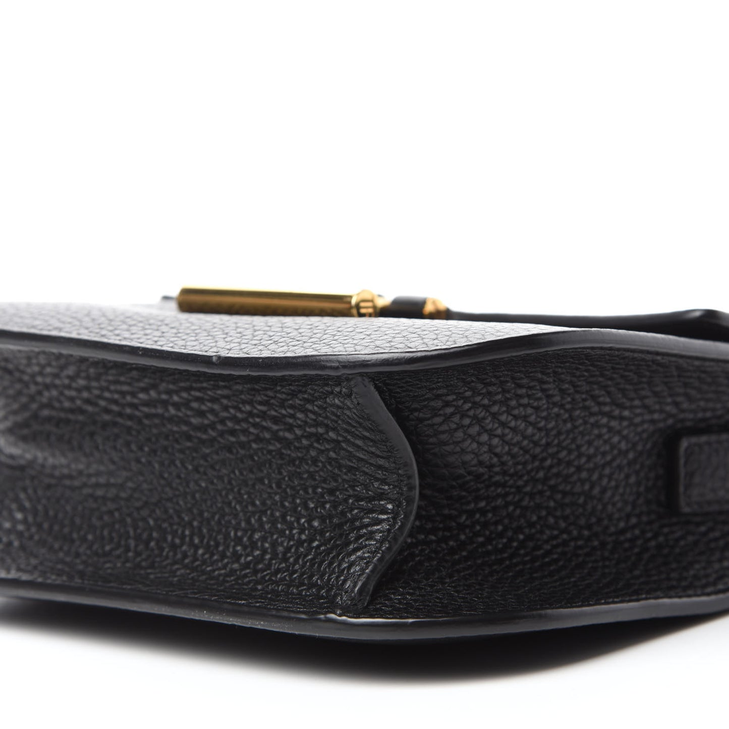 Calfskin Small T Clasp Tara Crossbody Bag Black