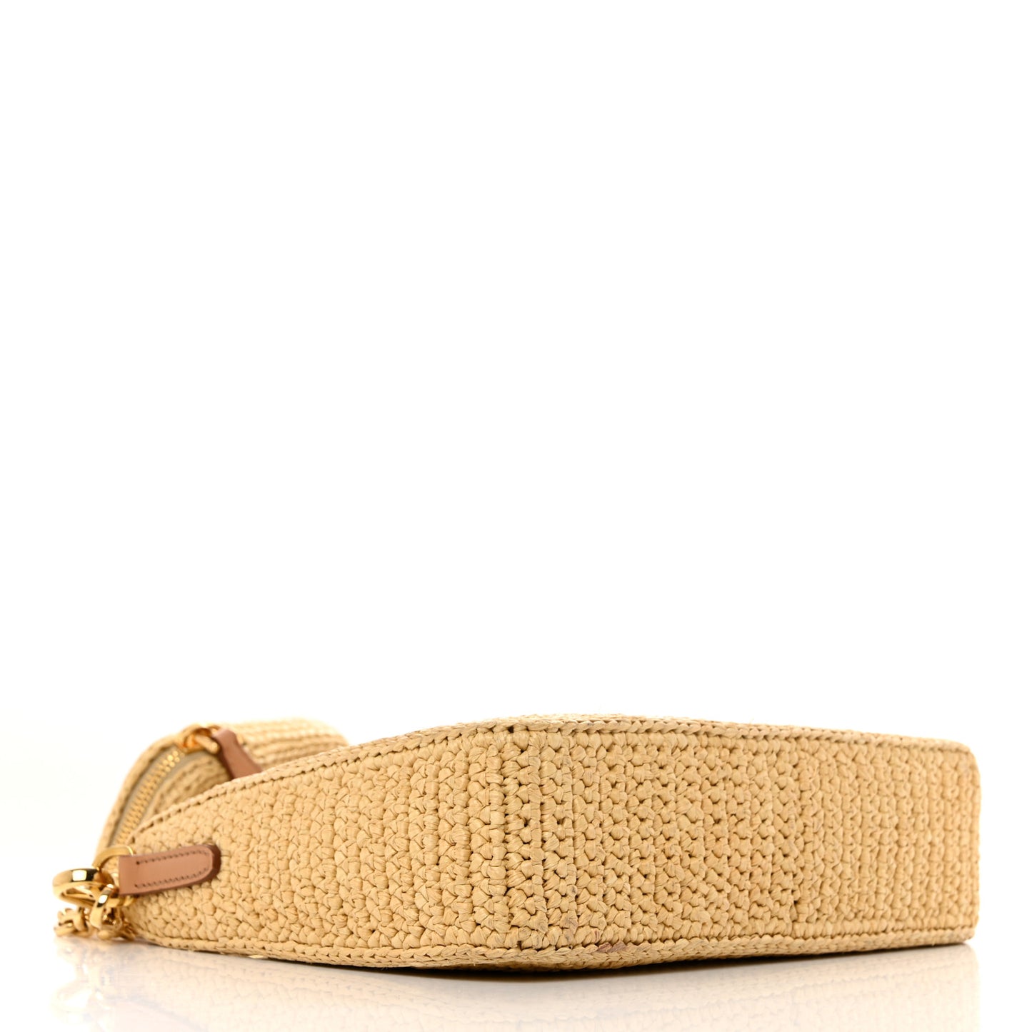 Yarn Raffia Effect Crochet Re-Edition 2005 Shoulder Bag Naturale