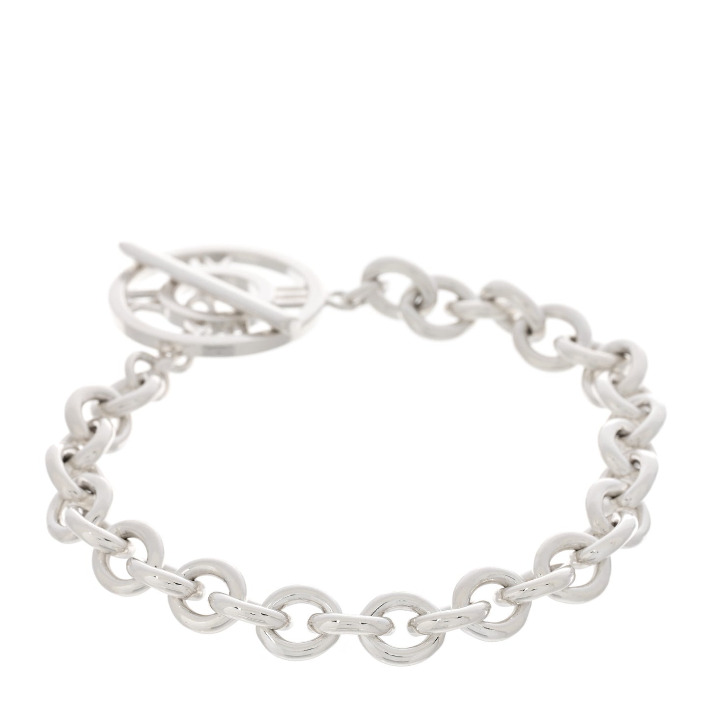 Sterling Silver Atlas Toggle Bracelet