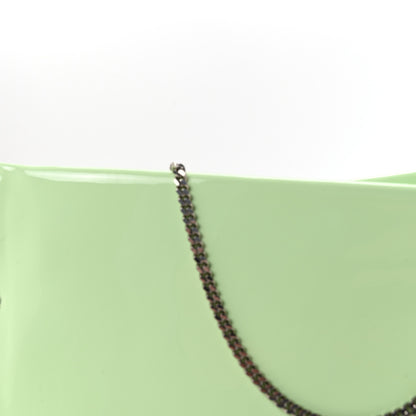 Christian Louboutin Patent Psychic Loubitwist Clutch Studio Green 7 of 9