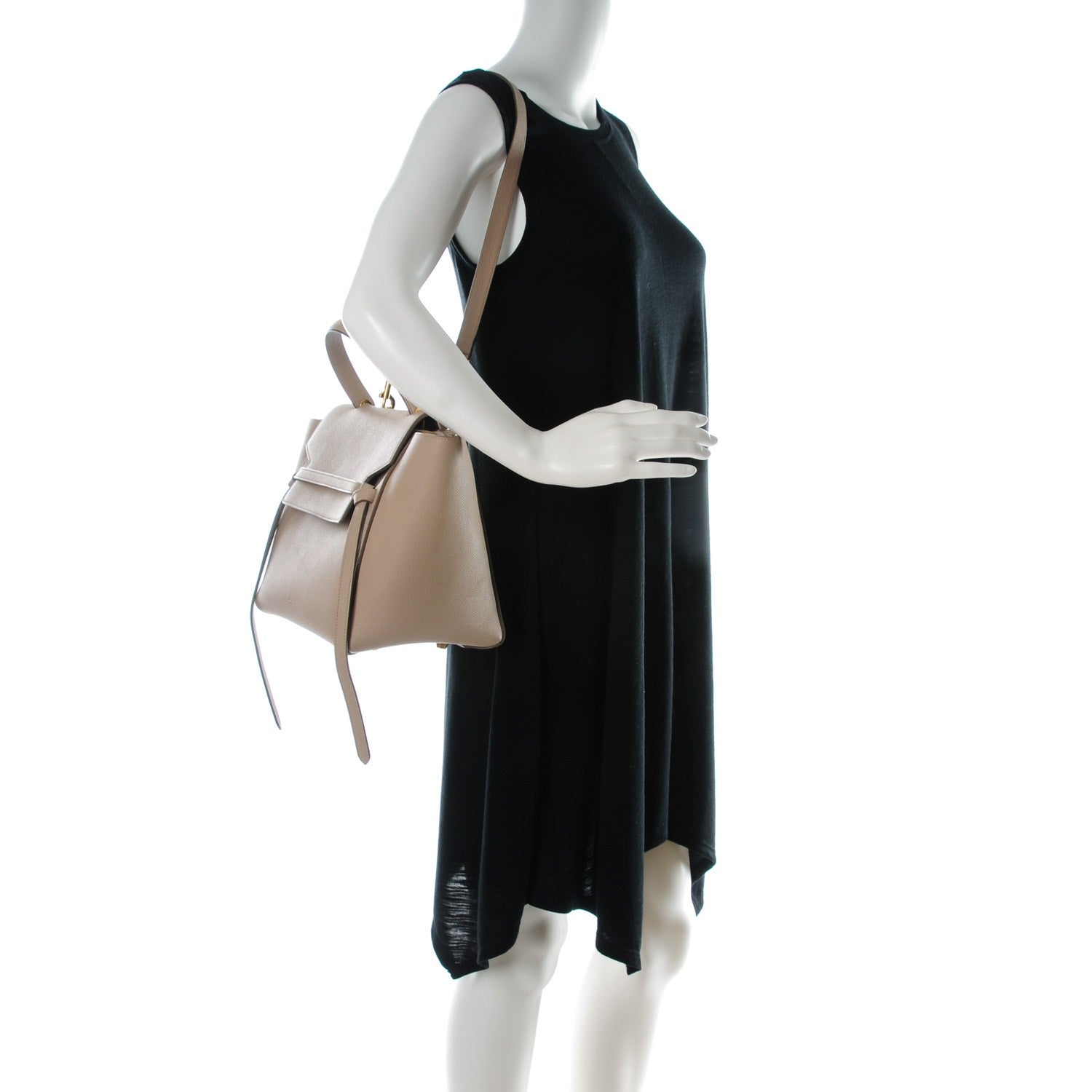 Celine Grained Calfskin Mini Belt Bag Light Taupe 2 of 8