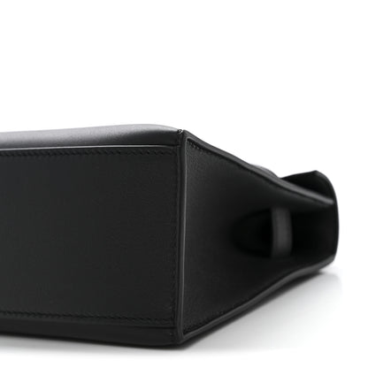 Hermes Swift Kelly Pochette Clutch Black 10 of 11