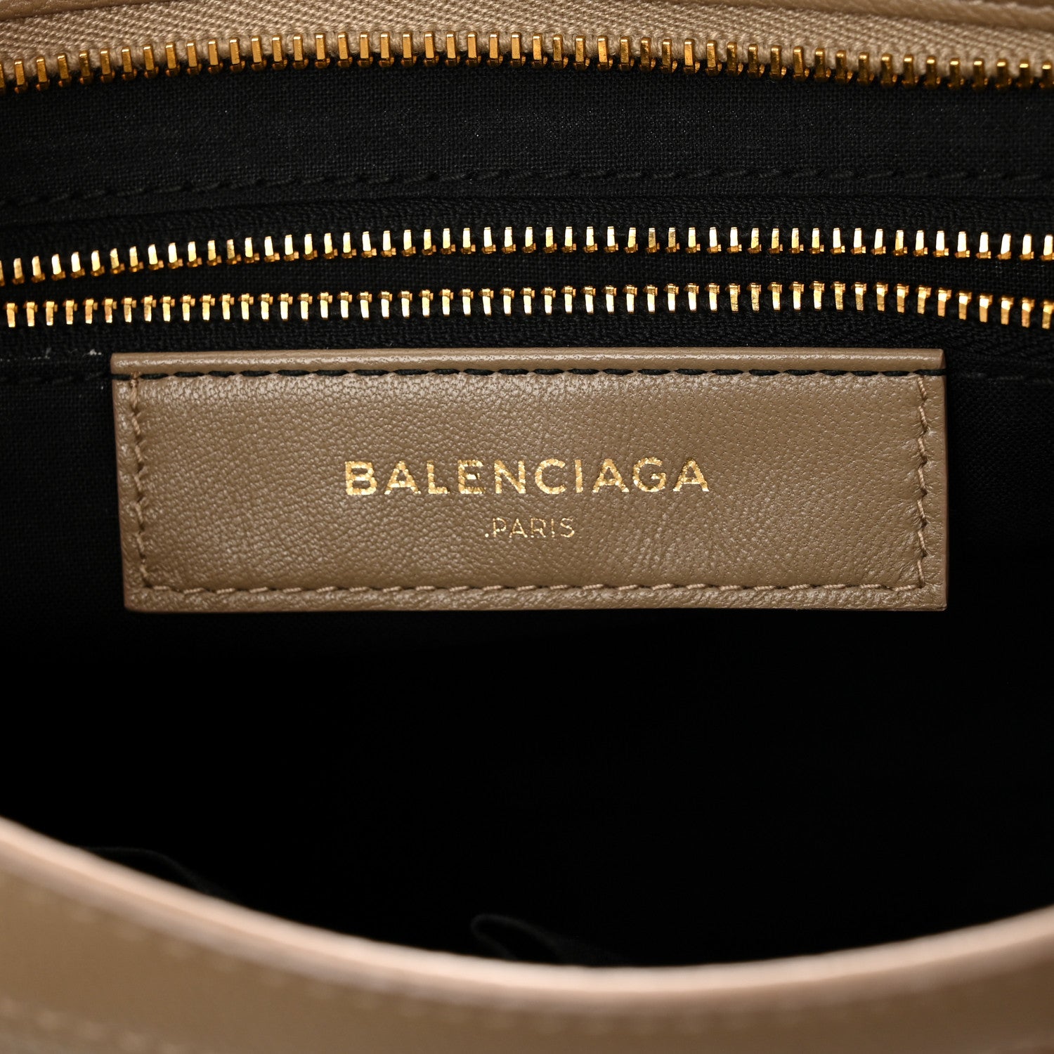 Balenciaga Chevre Gold Metallic Edge Hardware S City Beige Latte 6 of 10