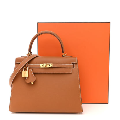 Hermes Epsom Kelly Sellier 25 Gold 11 of 11