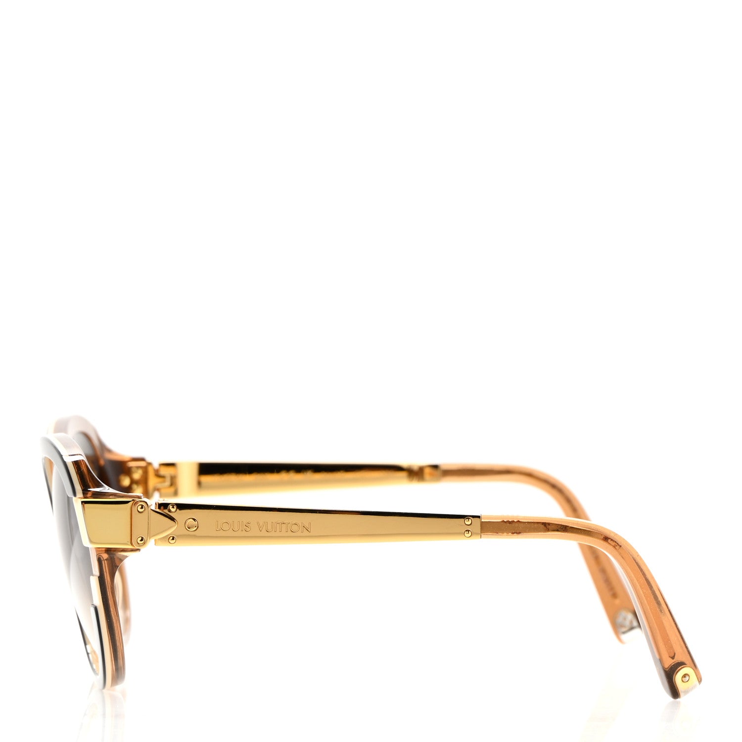 Louis Vuitton Petit Soupcon Cat Eye Sunglasses Z0487W Brown 3 of 9