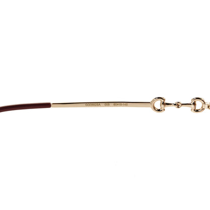 Gucci Metal Horsebit Square Sunglasses GG0882SA Gold 7 of 8