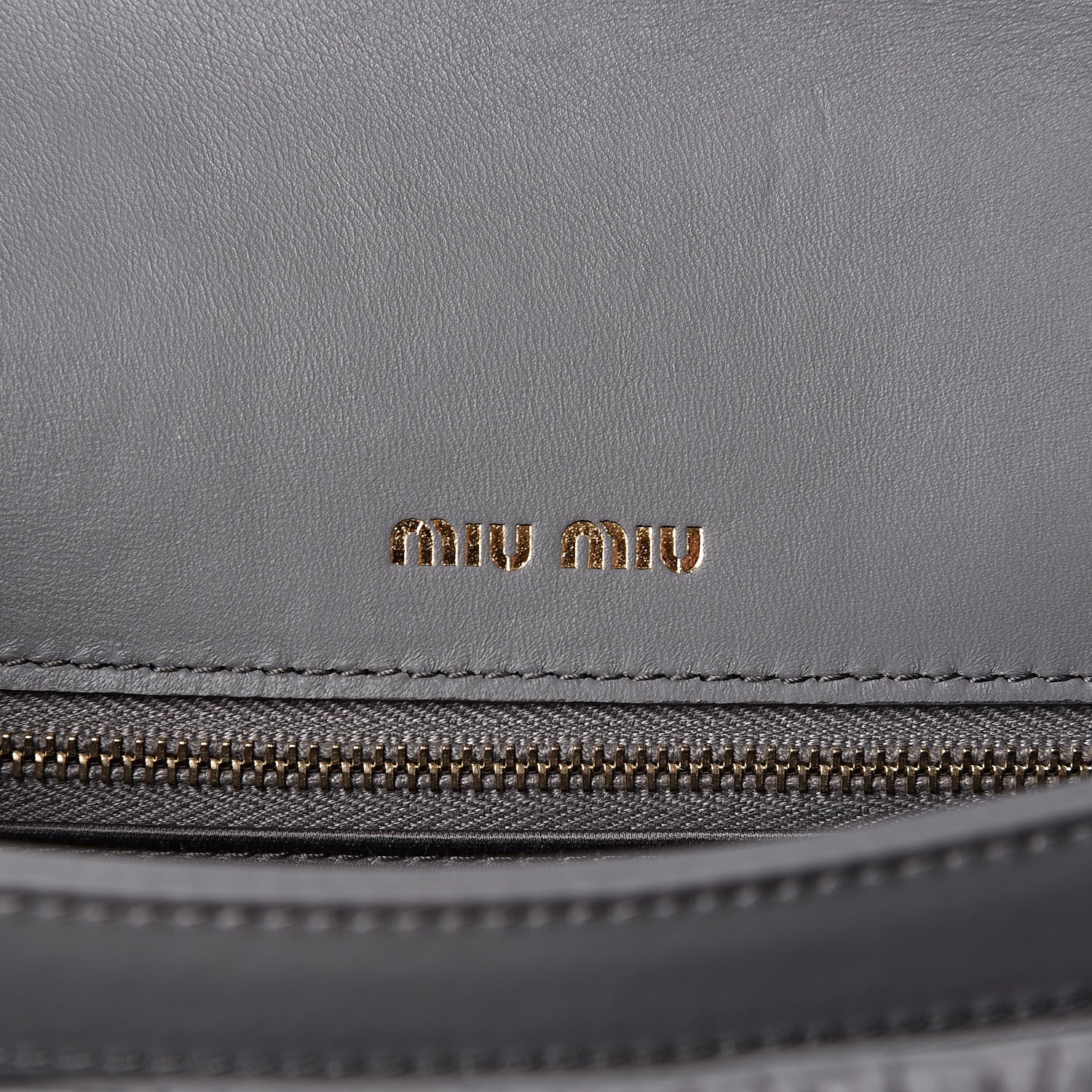 Miu Miu Nappa Matelasse Flap Crossbody Bag Marmo 6 of 9
