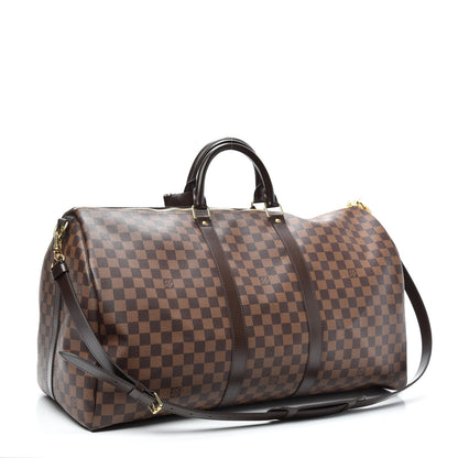 Louis Vuitton Damier Ebene Keepall Bandouliere 55 2 of 7