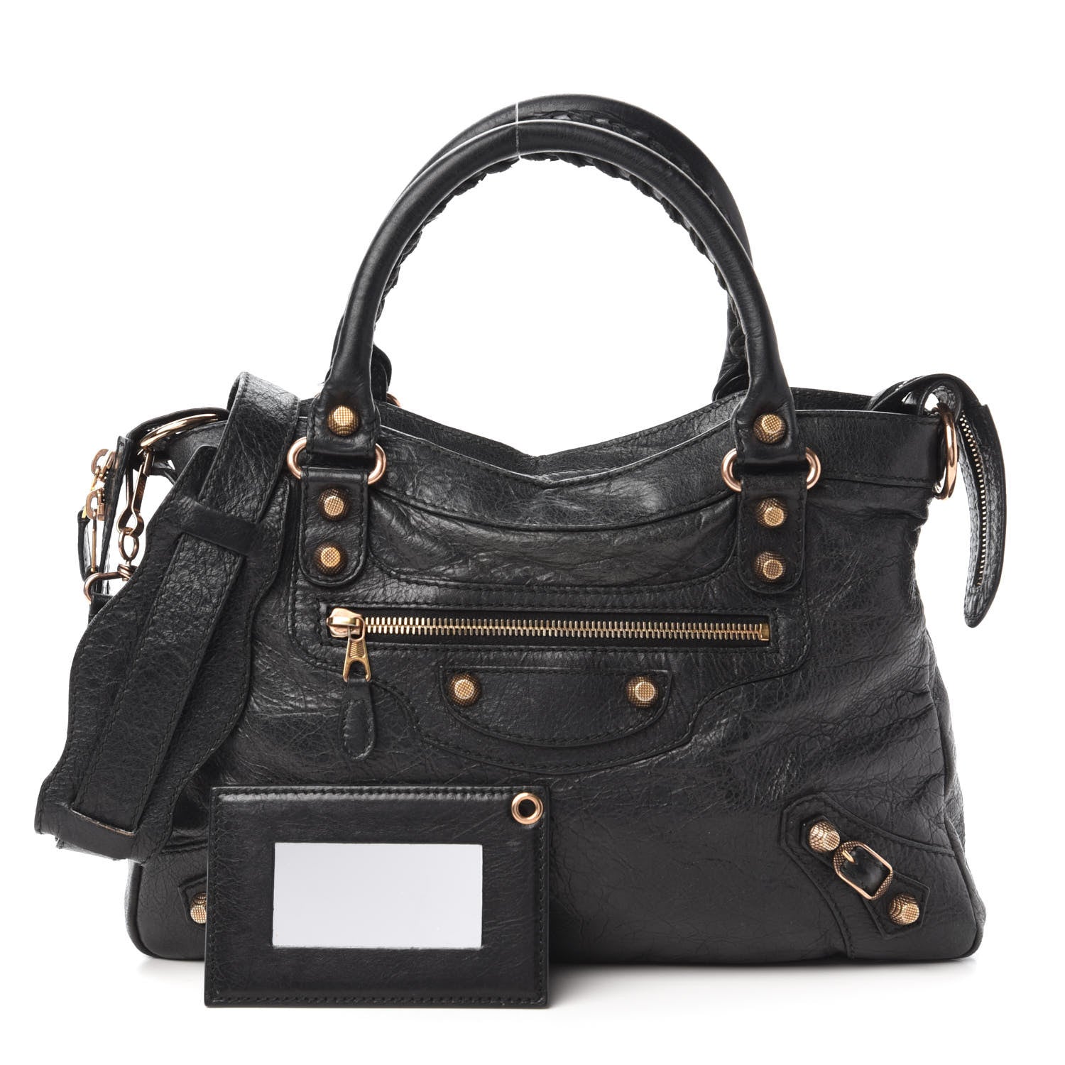 Balenciaga Agneau Giant 12 Rose Gold Hardware Town Black 1 of 10