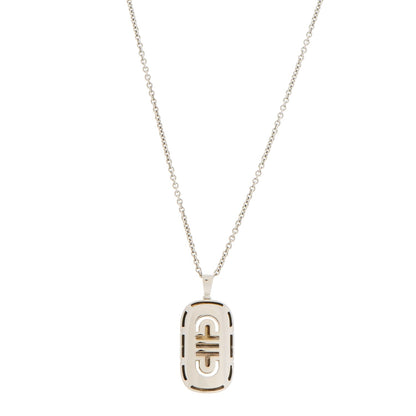 Bulgari 18K White Gold Parentesi Pendant Necklace 1 of 5