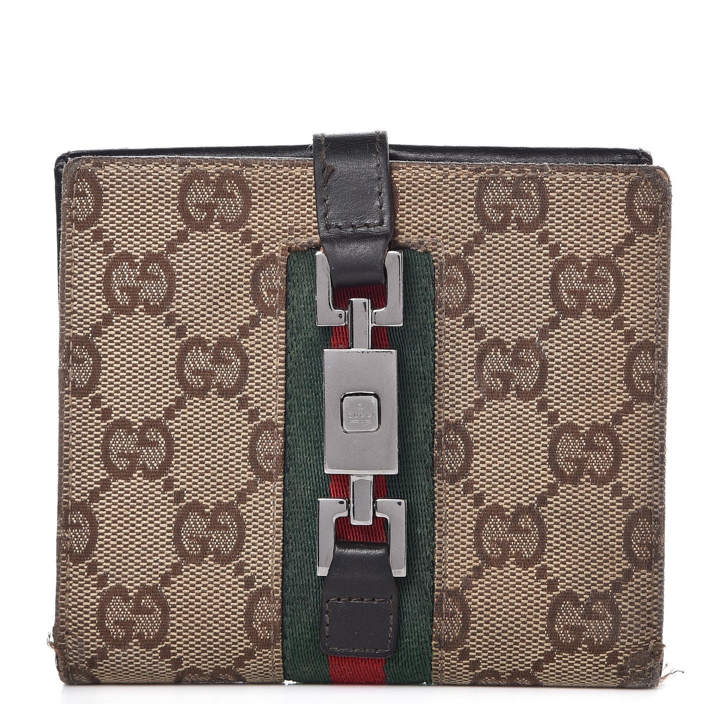 Monogram Web Wallet Brown