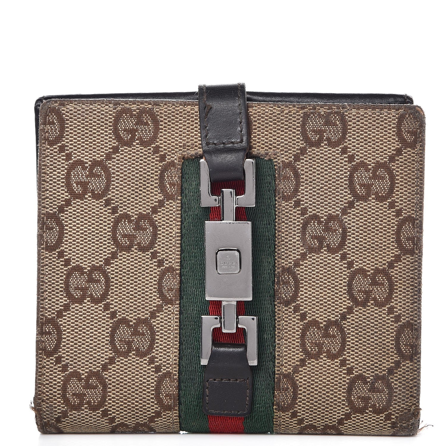 Gucci Monogram Web Wallet Brown 1 of 15
