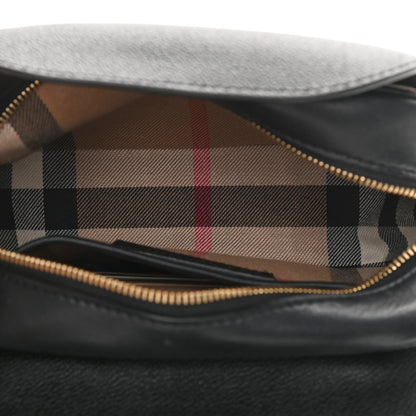 Burberry Soft Grain Calfskin Small Buckle Zip Bag Black 5 of 17