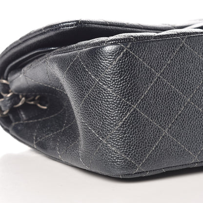 Chanel Pearly Caviar Quilted Jumbo Double Flap Grey 8 of 9