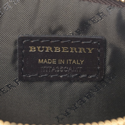 Burberry Haymarket Check Small Peyton Crossbody Clutch Bag Black 8 of 9