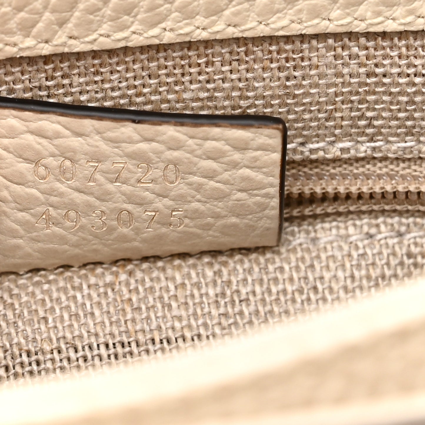 Dollar Calfskin Interlocking G Crossbody Bag Mystic White
