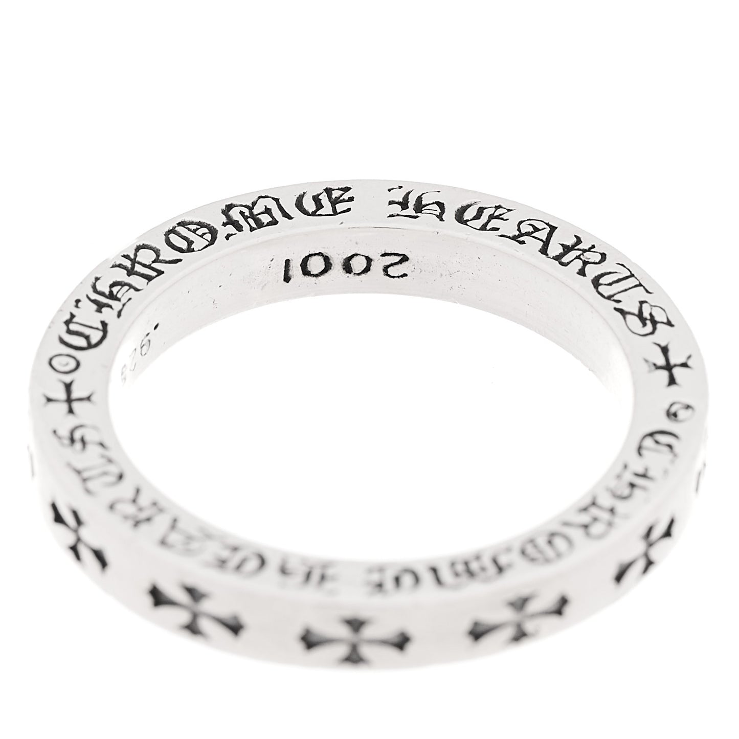 Sterling Silver CH LA Fck You Spacer Ring 57 8