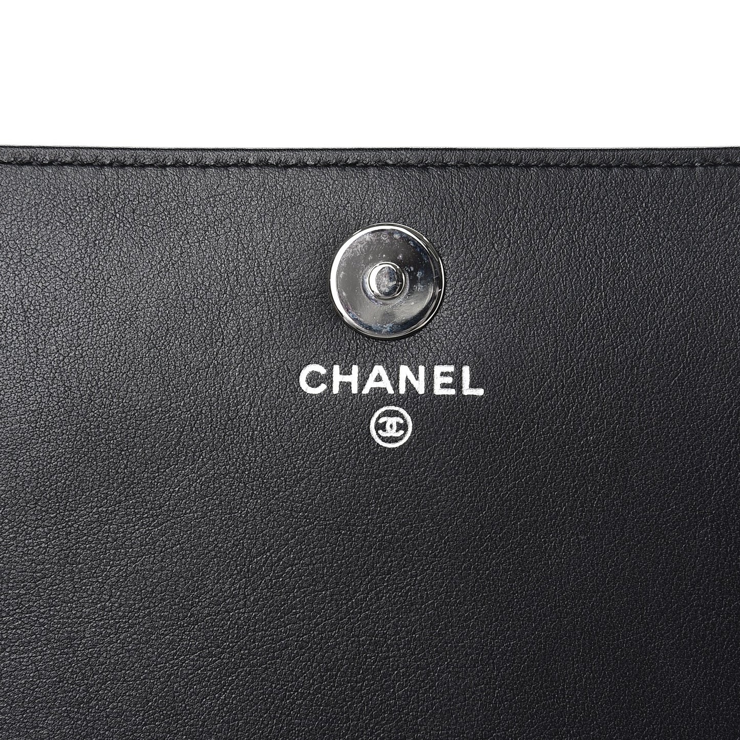 Patent Strass Wallet On Chain WOC Black