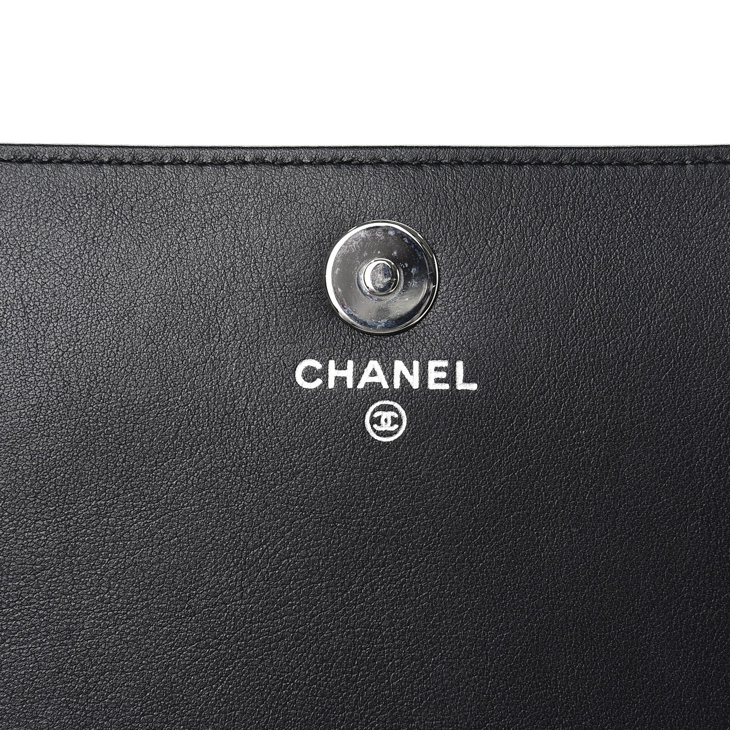 Chanel Patent Strass Wallet On Chain WOC Black 6 of 8