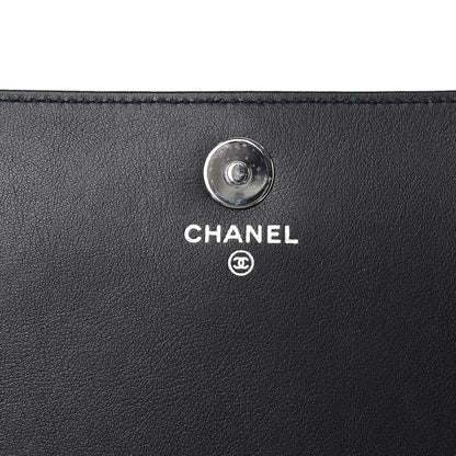 Chanel Patent Strass Wallet On Chain WOC Black 6 of 8