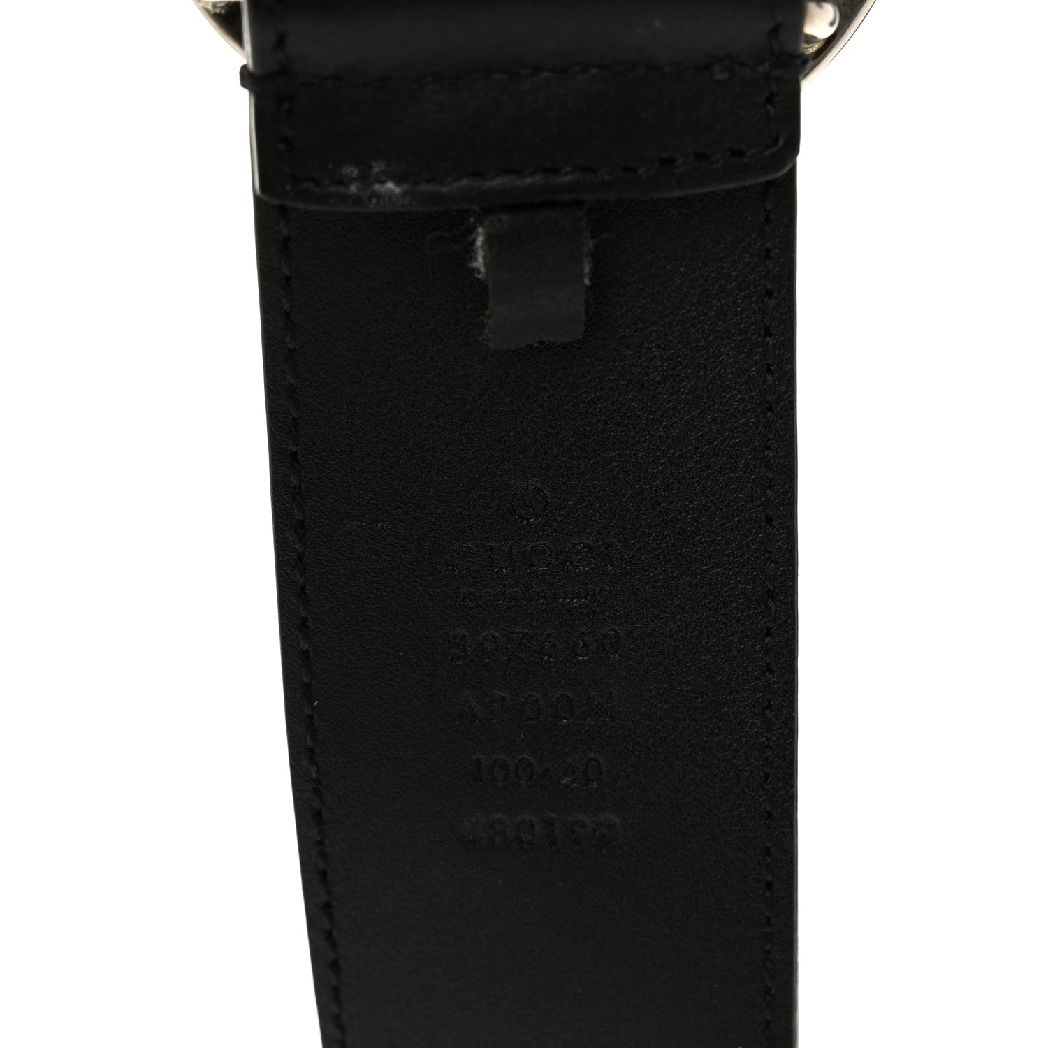 Gucci Calfskin Double G 40mm Belt 100 40 Black 3 of 5