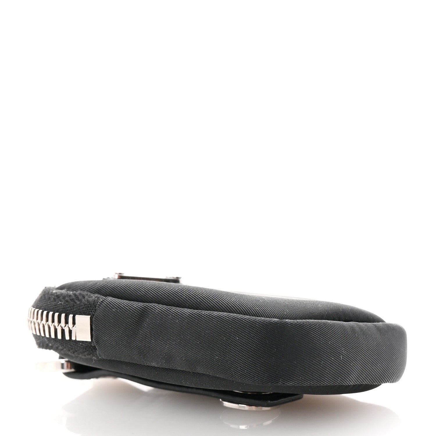 Prada Nylon Triangle Monolith Pouch Black 4 of 6