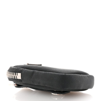 Prada Nylon Triangle Monolith Pouch Black 4 of 6