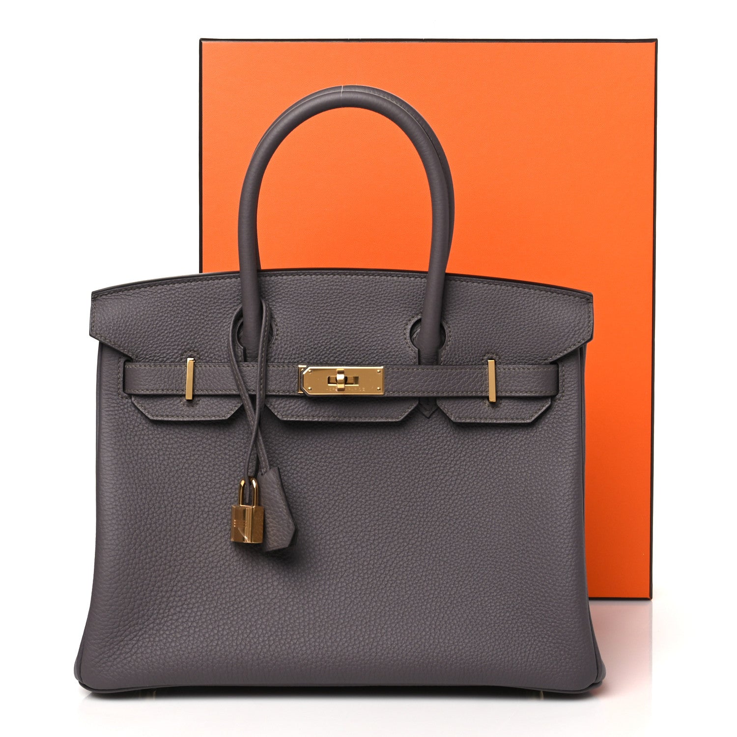 Hermes Togo BIRKIN 30 Etain 11 of 11