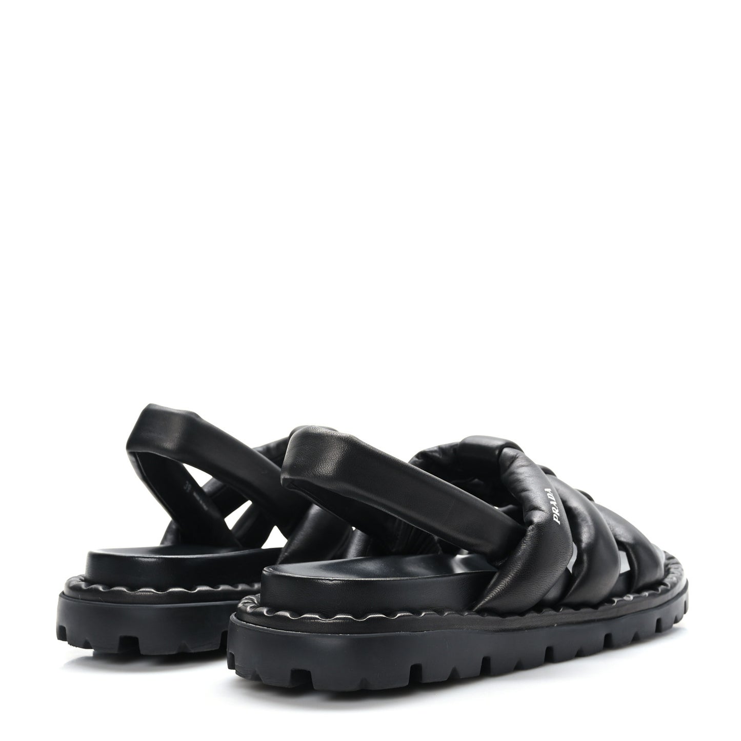 Nappa Padded Blow 20mm Slingback Sandals 39 Black