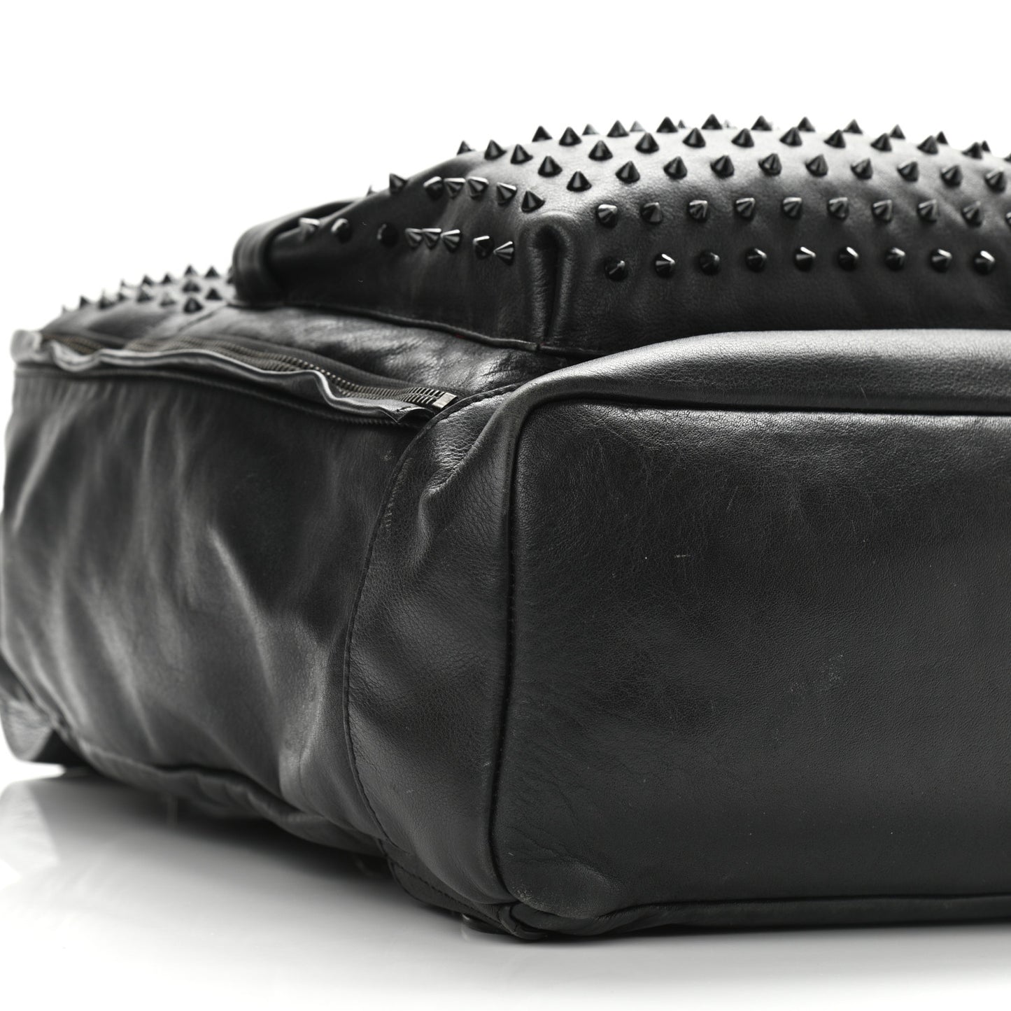 Calfskin Spiked Backpack Black