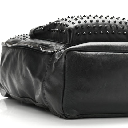 Christian Louboutin Calfskin Spiked Backpack Black 8 of 10