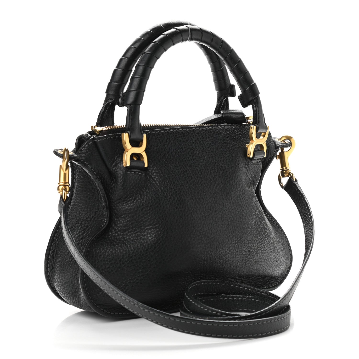 Chloe Calfskin Mini Marcie Satchel Black 2 of 10