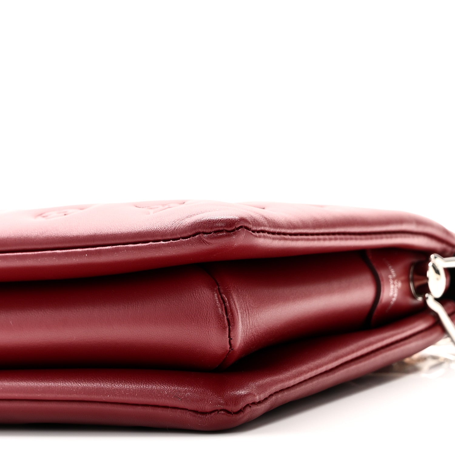 Louis Vuitton Lambskin Embossed Monogram Coussin PM Wine 9 of 9