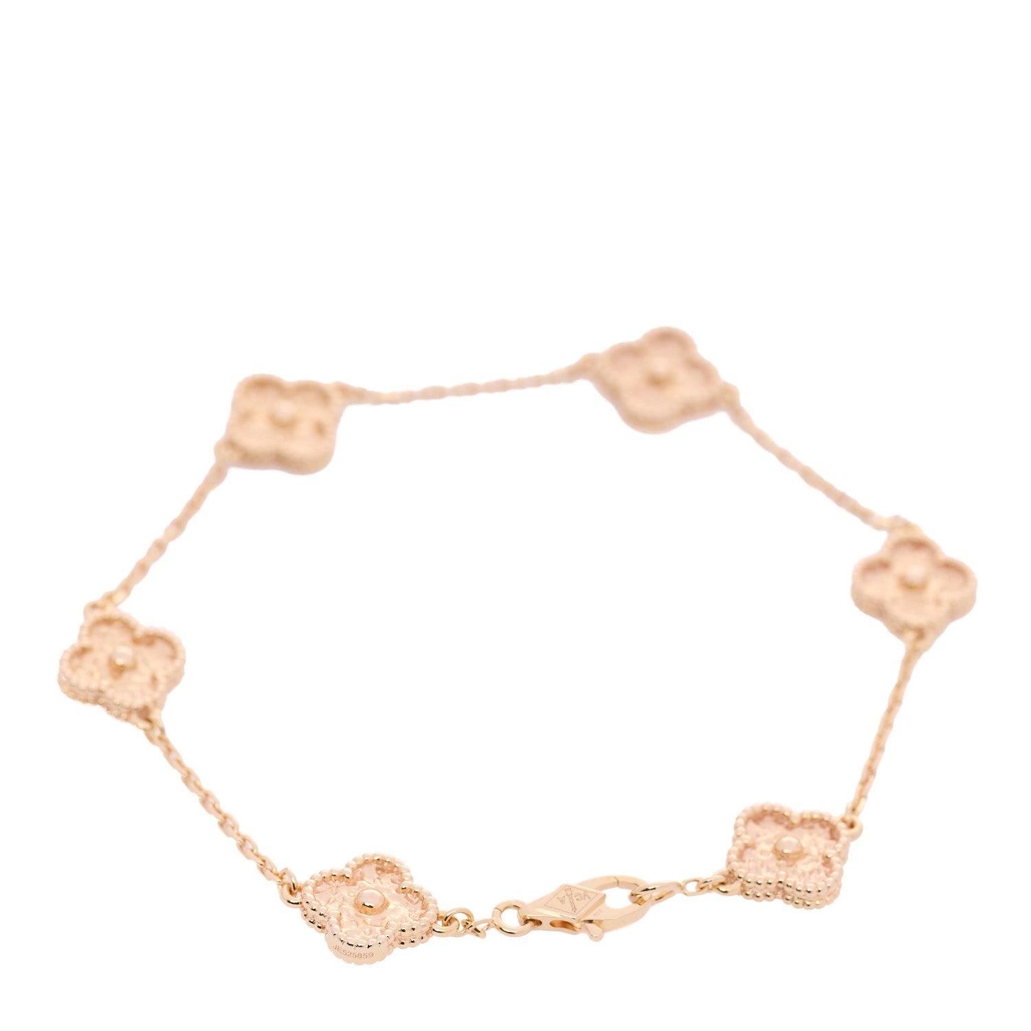 Van Cleef & Arpels 18K Rose Gold 6 Motifs Sweet Alhambra Bracelet 3 of 6
