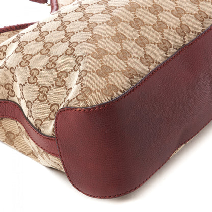 Gucci Monogram Medium Marrakech Hobo Red 6 of 9