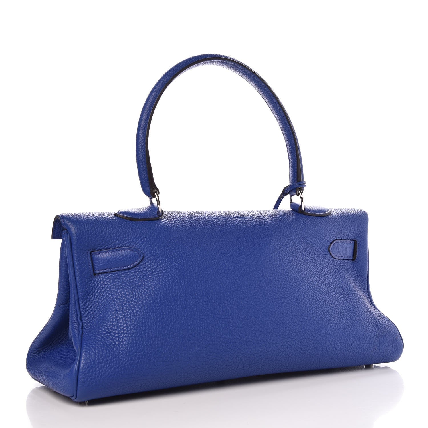 Hermes Taurillon Clemence Shoulder Kelly 40 Bleu Electrique 2 of 17