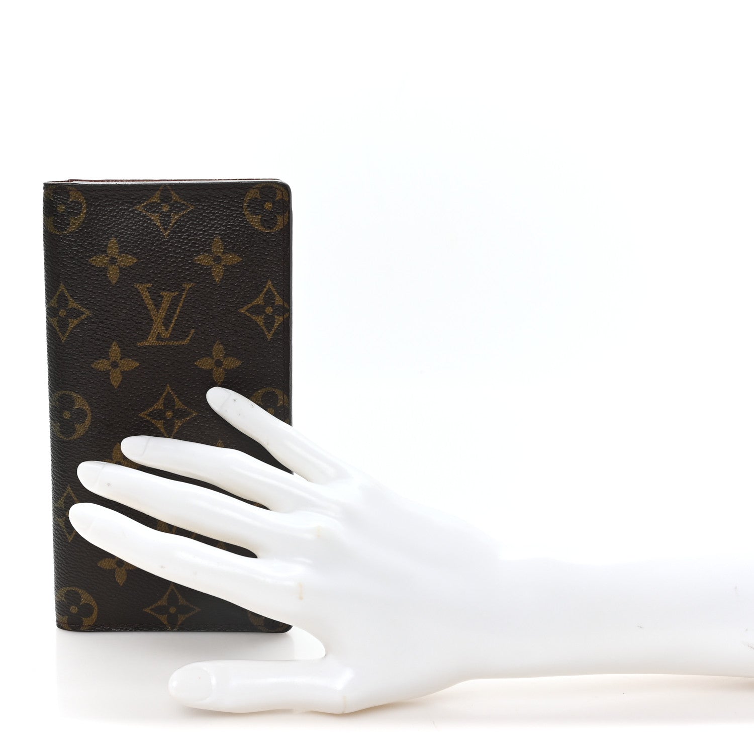 Louis Vuitton Monogram Porte Valeurs Checkbook Wallet 2 of 7