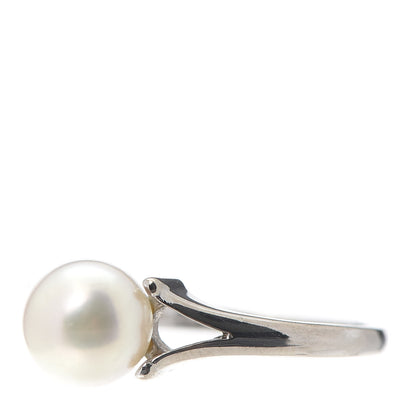 Mikimoto 14K White Gold Akoya Pearl 7mm Ring 51 5.75 3 of 5