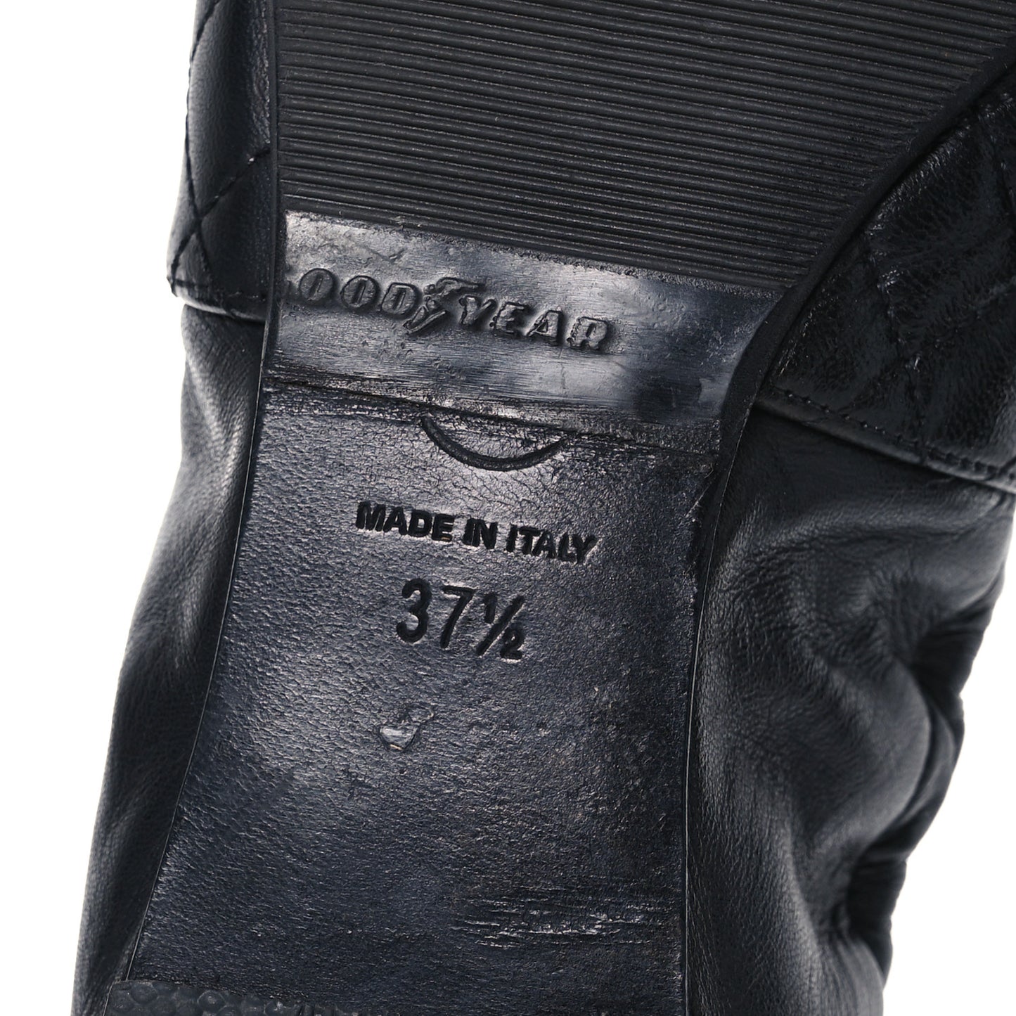 Lambskin Quilted Elastic CC Loafers 37.5 Black