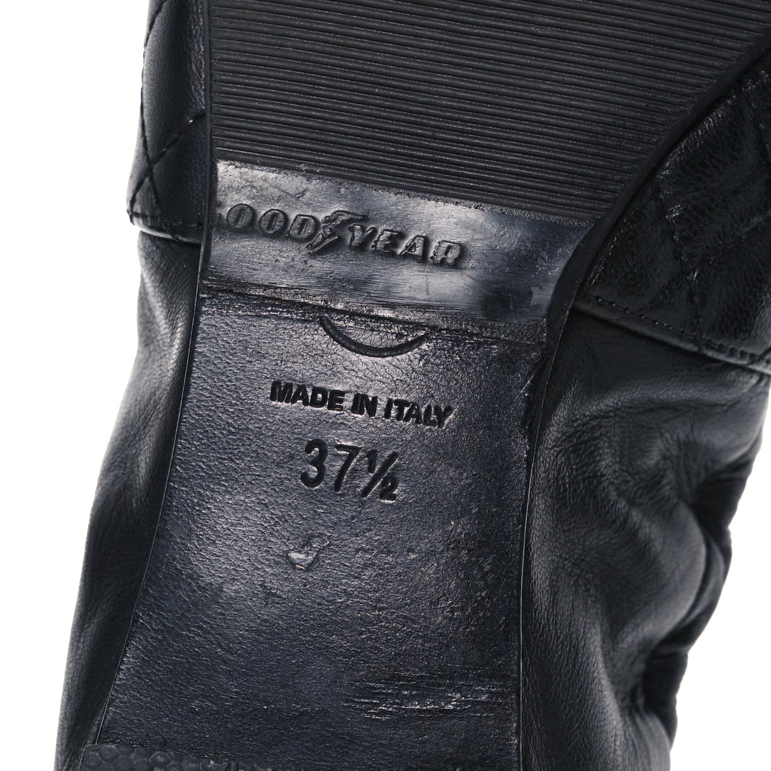 Chanel Lambskin Quilted Elastic CC Loafers 37.5 Black 7 of 13