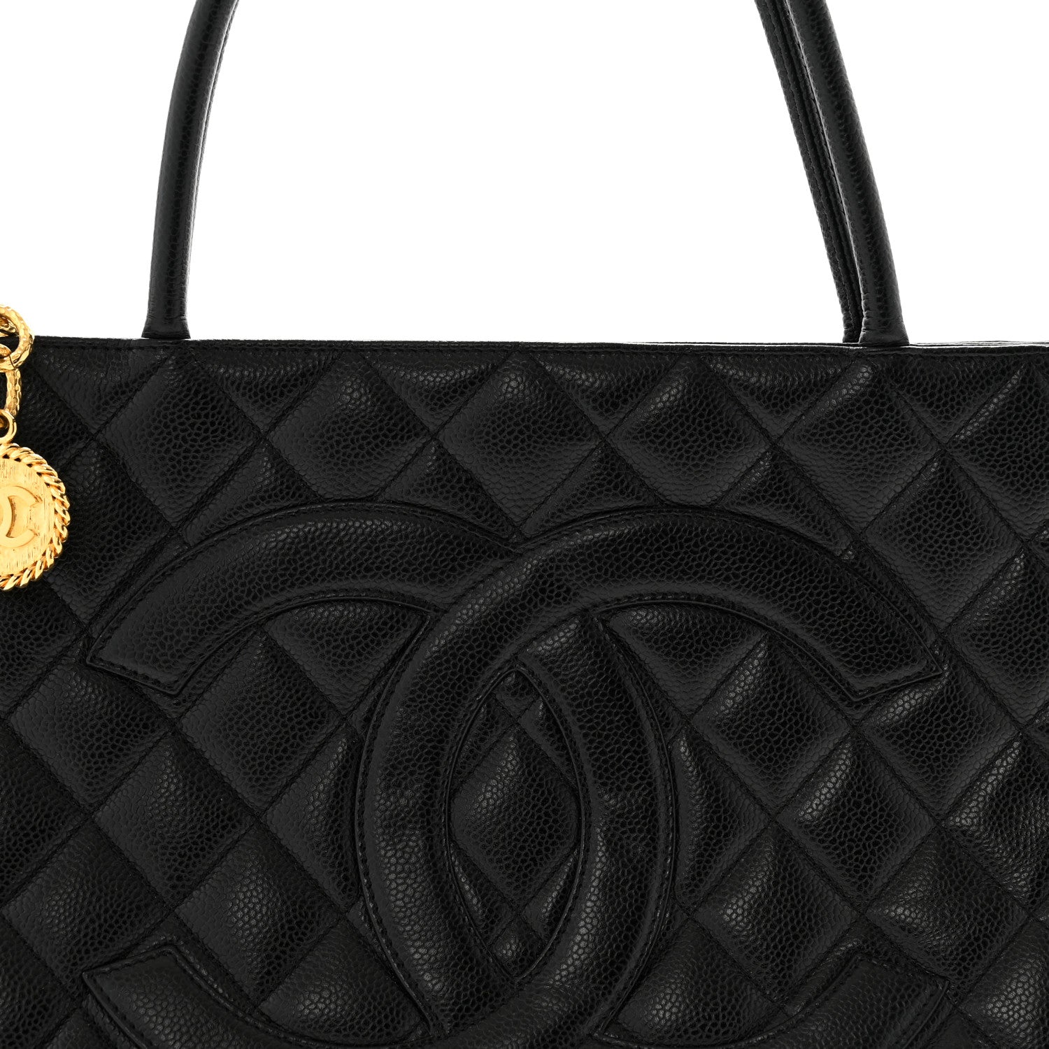 Chanel Caviar Quilted Medallion Tote Black 7 of 12