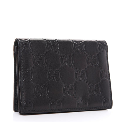 Gucci Guccissima Card Case Black 2 of 9