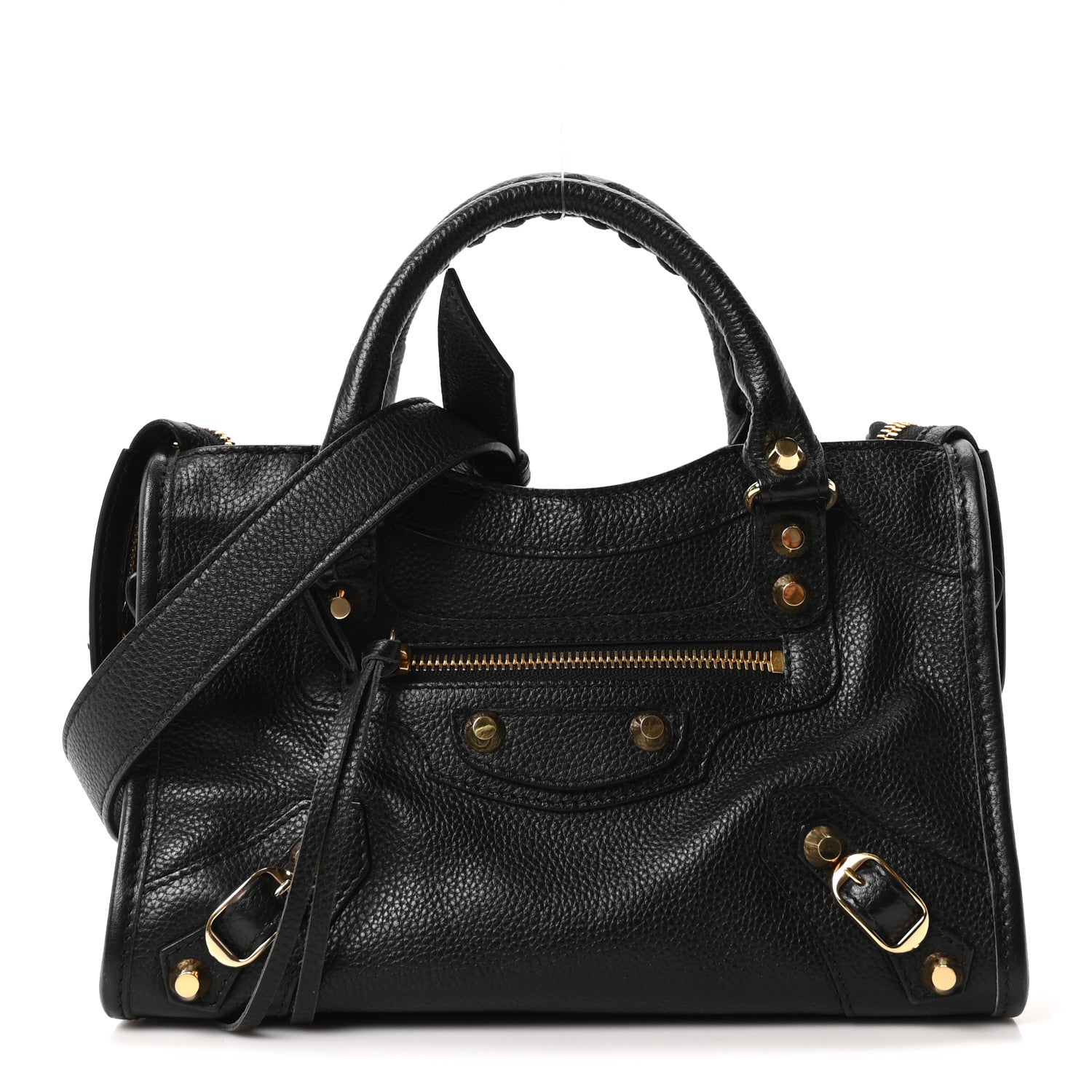 Balenciaga Agneau Classic Gold Hardware Mini City Black 1 of 11