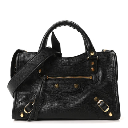 Balenciaga Agneau Classic Gold Hardware Mini City Black 1 of 11